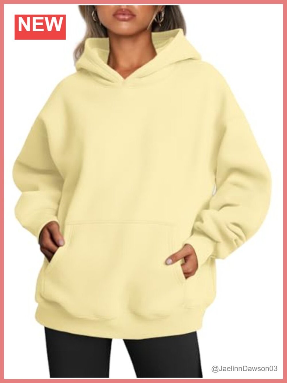 Oversized Fleece Hoodie Pullover Kangaroo Pocket